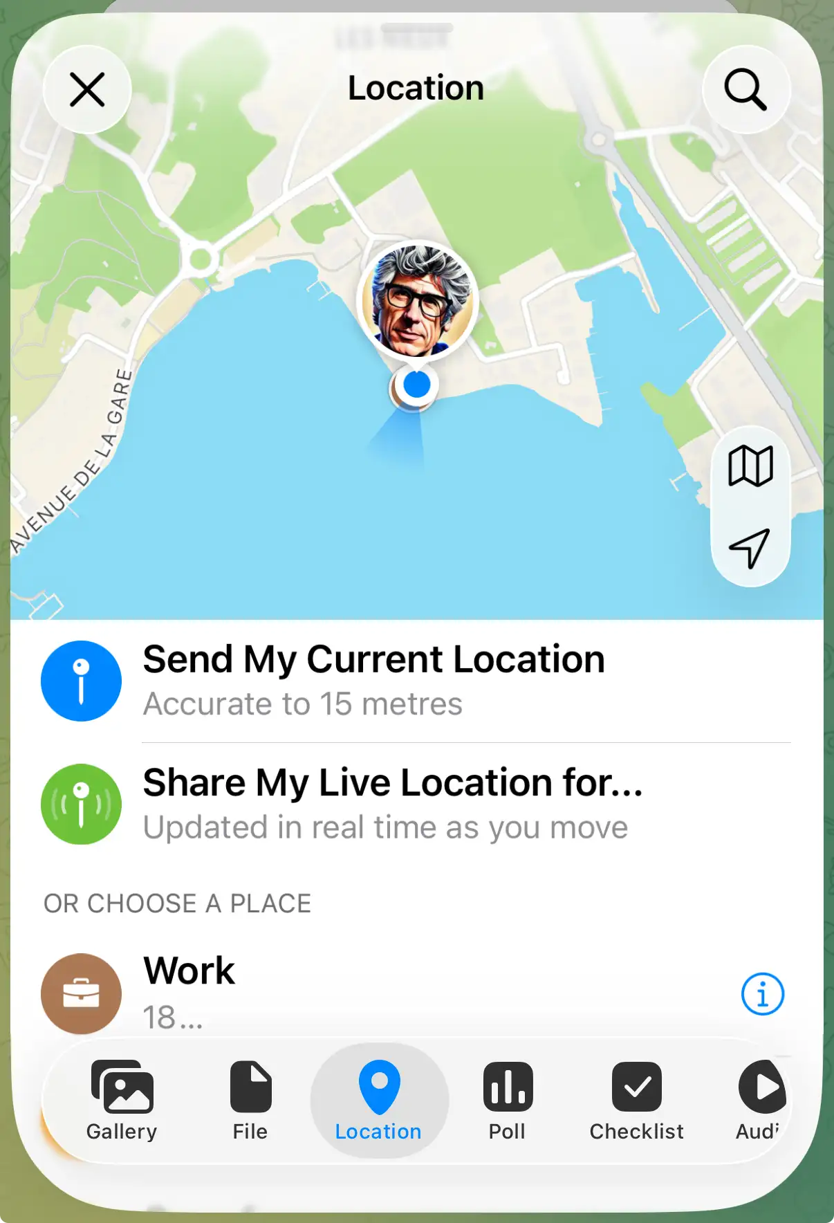 Send My Current Location